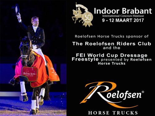 Roelofsen sponsor FEI World Cup Dressage Freestyle